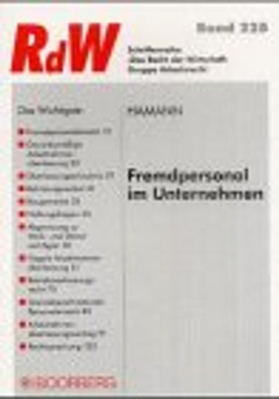 Fremdpersonal im Unternehmen