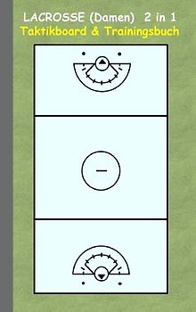 Lacrosse (Damen) 2 in 1 Taktikboard und Trainingsbuch