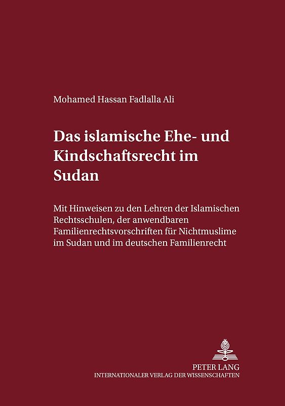 Das islamische Ehe- und Kindschaftsrecht im Sudan