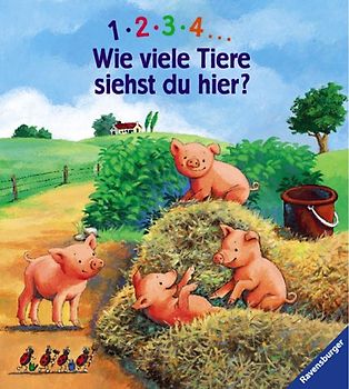 1, 2, 3, 4... Wie viele Tiere siehst du hier?
