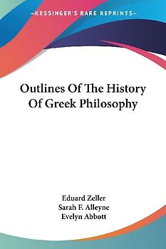 Outlines Of The History Of Greek Philosophy