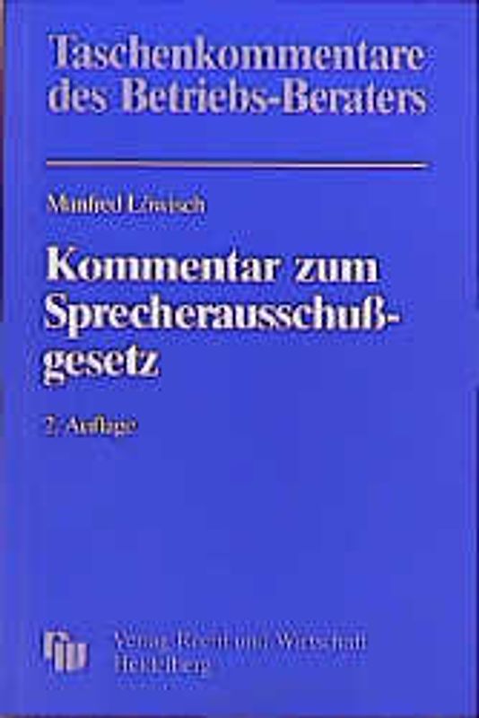 Kommentar zum SprecherausschussgeSetz