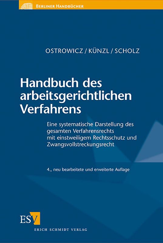 Handbuch des arbeitsgerichtlichen Verfahrens