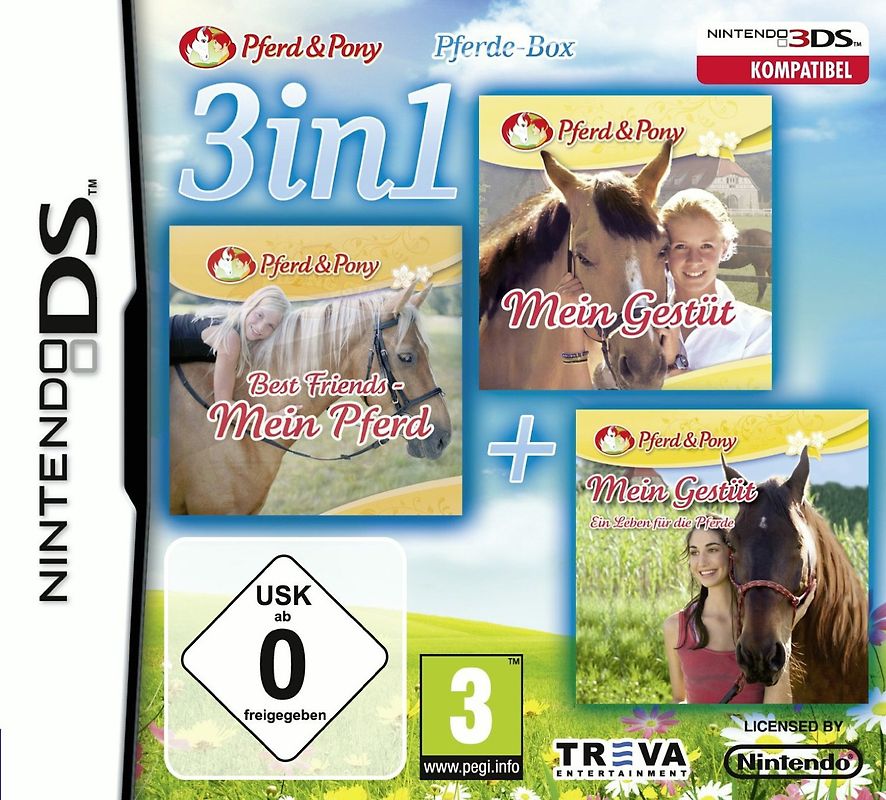 3in1 Pferde-Box: Best Friends: Mein Pferd + Mein Gestüt + Mein Gestüt: Ein Leben für die Pferde Nintendo DS