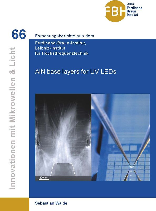 AlN base layers for UV LEDs