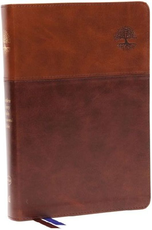 NKJV, Matthew Henry Daily Devotional Bible, Leathersoft, Brown, Red Letter, Comfort Print