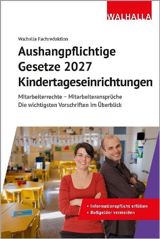 Aushangpflichtige Gesetze 2027 Kindertageseinrichtungen