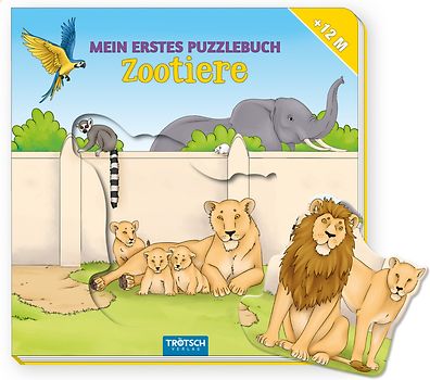 Trötsch Pappenbuch Mein erstes Puzzlebuch Zootiere