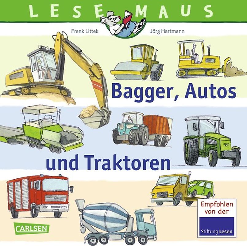 LESEMAUS 151: Bagger, Autos und Traktoren