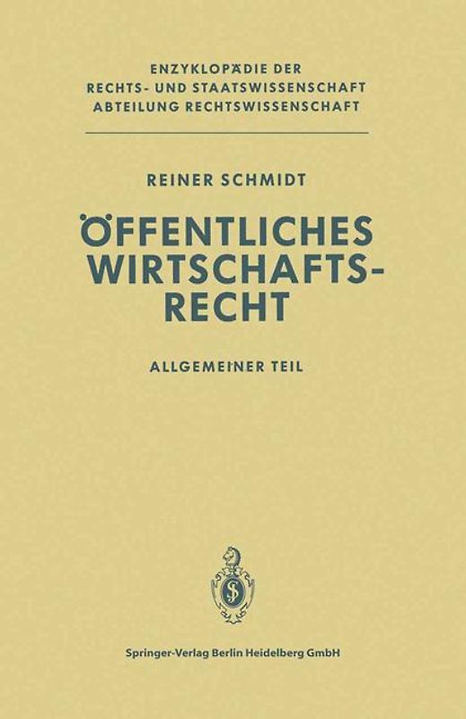 Öffentliches Wirtschaftsrecht