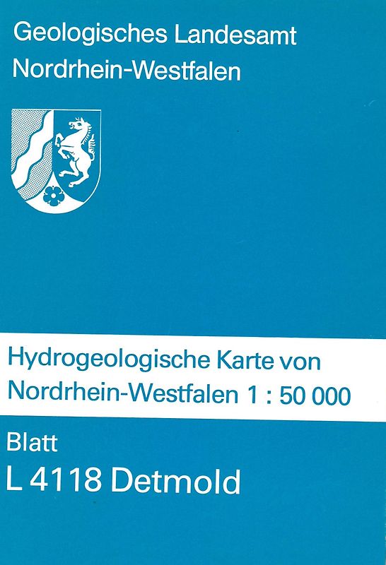 Hydrogeologische Karten von Nordrhein-Westfalen 1:50000 / Detmold