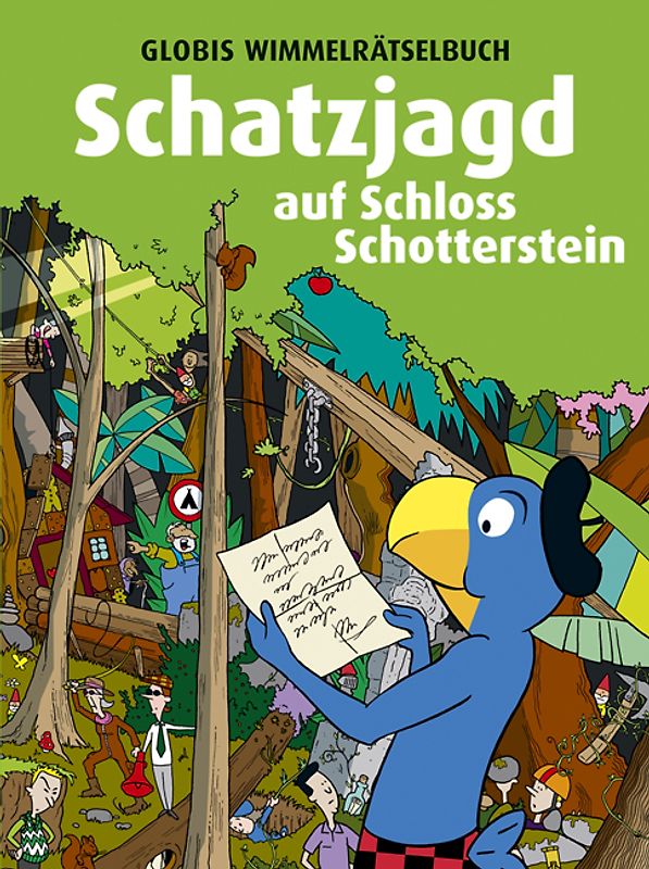 Globis Wimmelrätselbuch 2. Schatzjagd auf Schloss Schotterstein