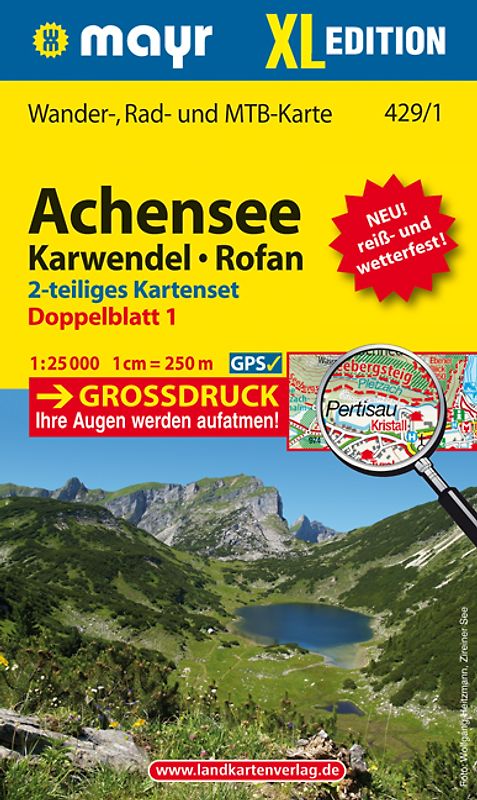 Mayr Wanderkarte Achensee, Karwendel, Rofan XL (2-Karten-Set) 1:25.000