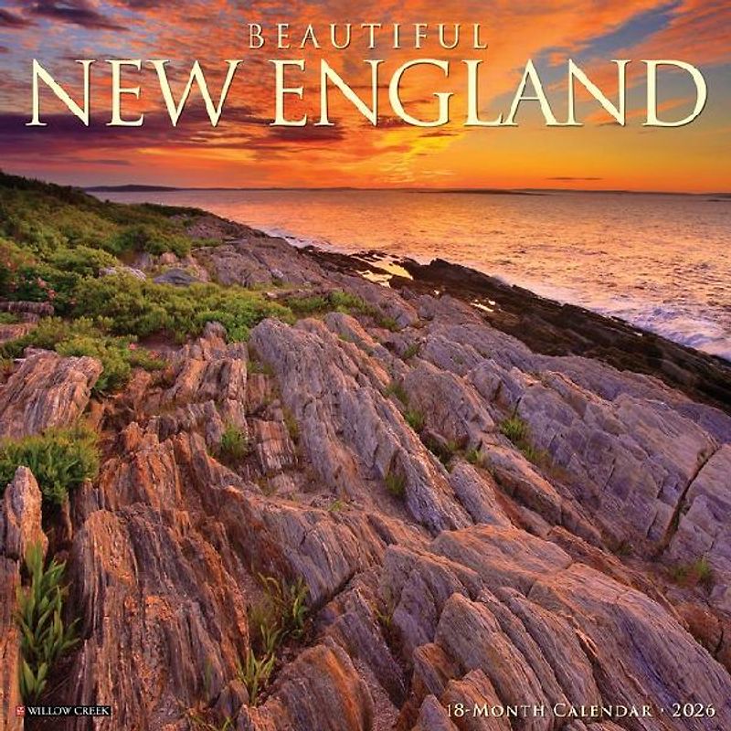 Beautiful New England 2026 12 X 12 Wall Calendar