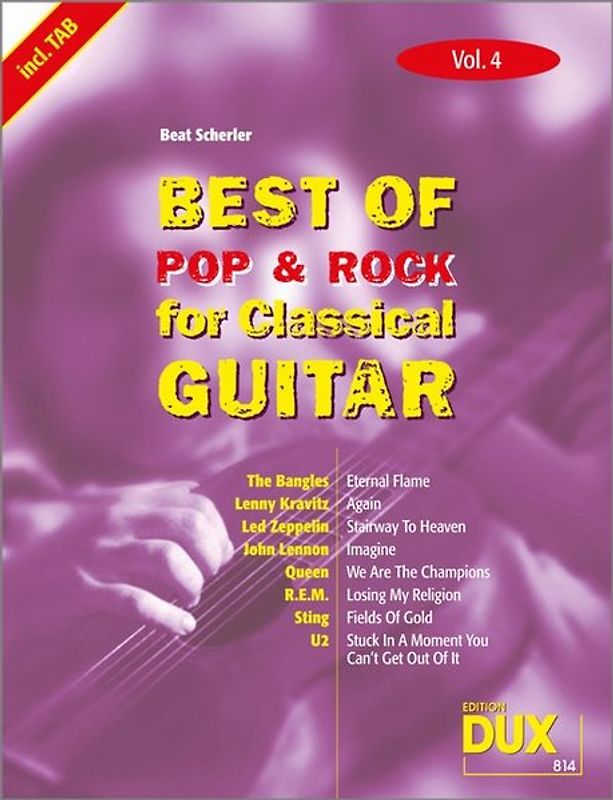 Best of Pop & Rock for Classical Guitar Vol. 4
