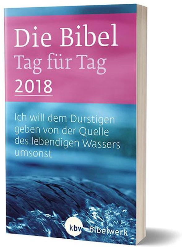 Die Bibel Tag für Tag 2018 / Taschenbuch "Wasser"