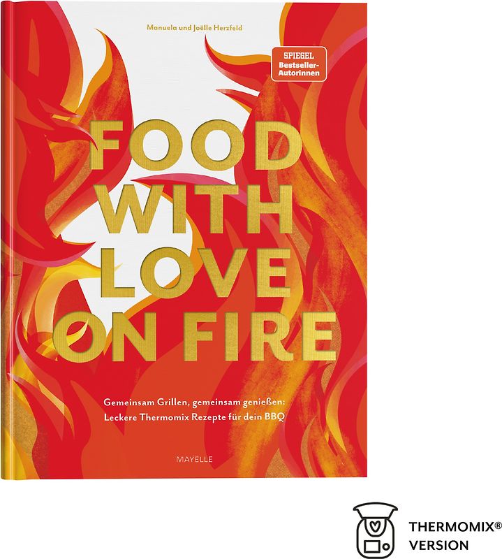 food with love on fire
