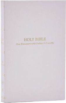 KJV Holy Bible: Pocket New Testament with Psalms and Proverbs, White Softcover, Red Letter, Comfort Print: King James Version