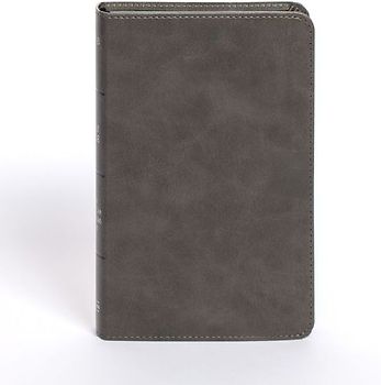 NASB Personal Size Bible, Charcoal Leathertouch