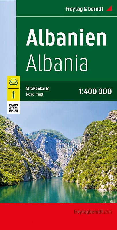 freytag & berndt Straßenkarte Albanien, Kosovo - Montenegro 1:400.000