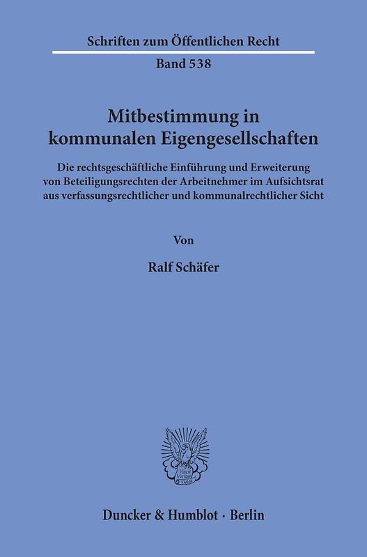 Mitbestimmung in kommunalen Eigengesellschaften.