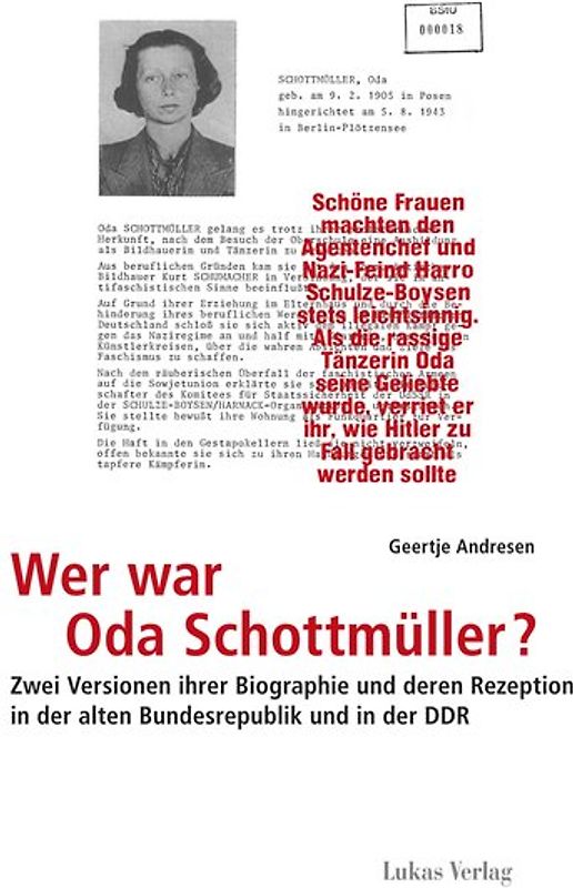 Wer war Oda Schottmüller?