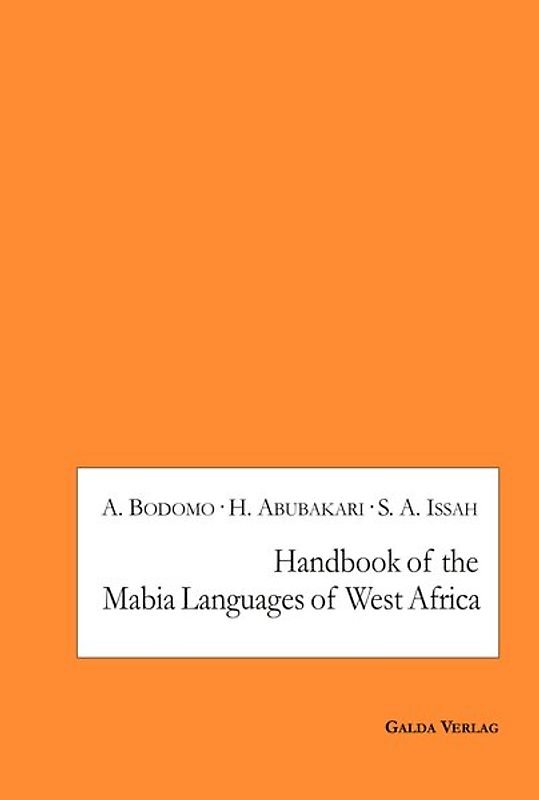 Handbook of the Mabia Languages of West Africa