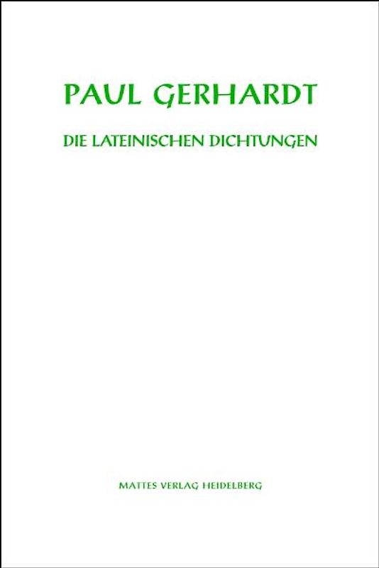 Die lateinischen Dichtungen