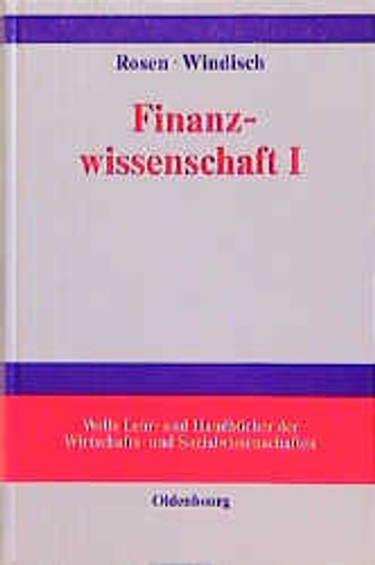 Finanzwissenschaft I