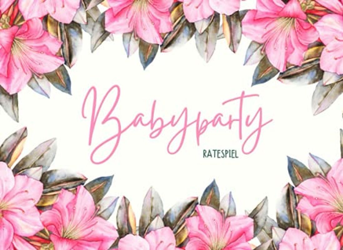 Babyparty Ratespiel: 20 Babyshower Karten zum Ausfüllen für Babyparty Mädchen und Jungen Baby Shower Spiele Ratespiel Geschenk für Schwangere