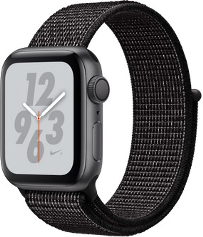 Apple Watch Nike+ Series 4 40 mm Boîtier en aluminium gris sidéral avec Boucle Sport Nike Noir [Wifi]