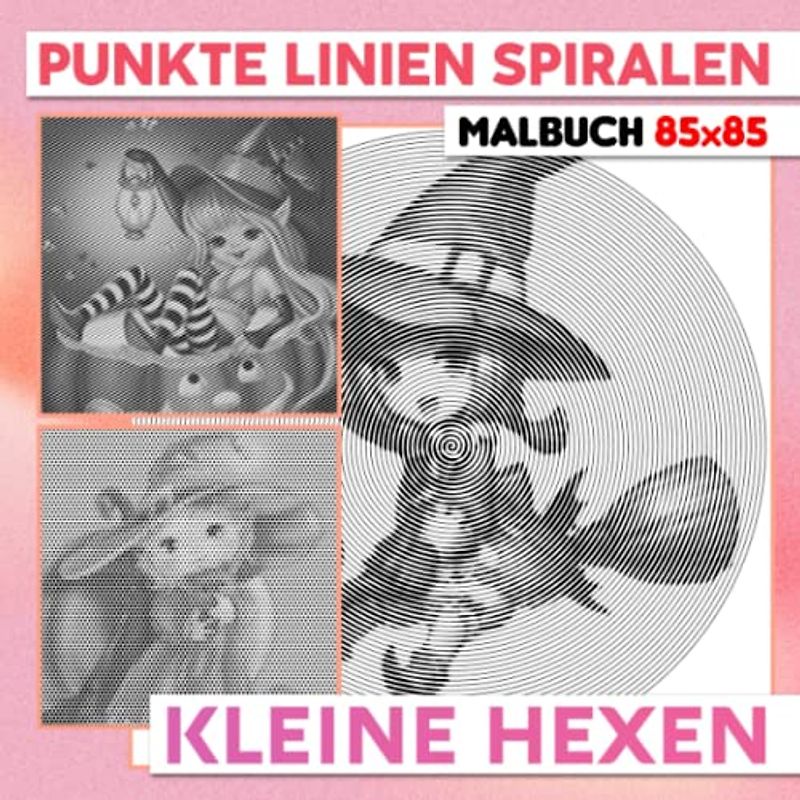 Kleine Hexen Punkte Linien Spiralen Malbuch: Sammlung vieler mythischer Hexen mit 30 Malvorlagen im Inneren | Geschenke für Fans jeden Alters an Geburtstagen oder besonderen Tagen