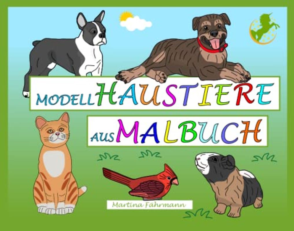 Modell-Haustiere Aus-Malbuch
