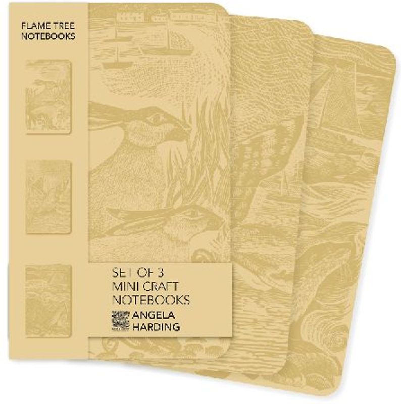 Angela Harding Set of 3 Mini Craft Notebooks