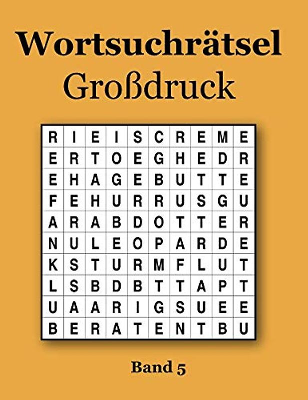 Wortsuchrätsel Großdruck Band 5