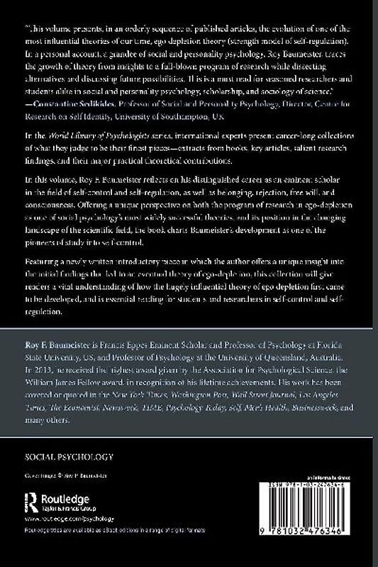Self-Regulation and Self-Control