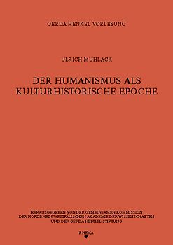 Der Humanismus als kulturhistorische Epoche
