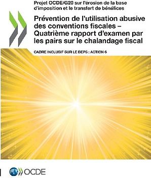 Prévention de l'utilisation abusive des conventions fiscales - Quatrième rapport d'examen par les pairs sur le chalandage fiscal