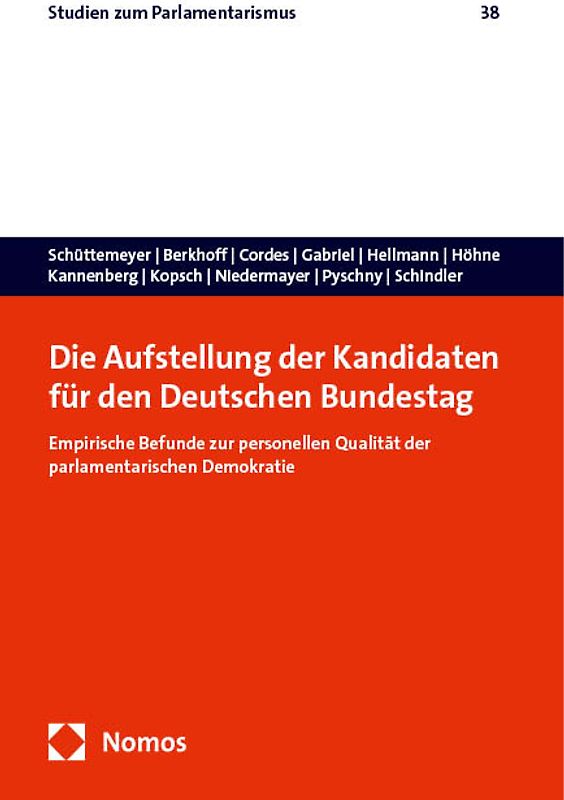 Die Aufstellung der Kandidaten für den Deutschen Bundestag