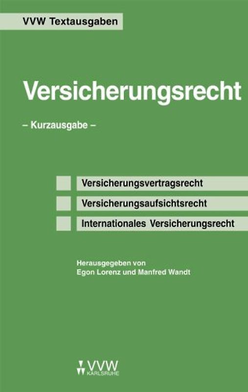 Versicherungsrecht - Kurzausgabe