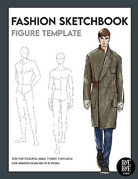 Fashion Sketchbook Male Figure Template