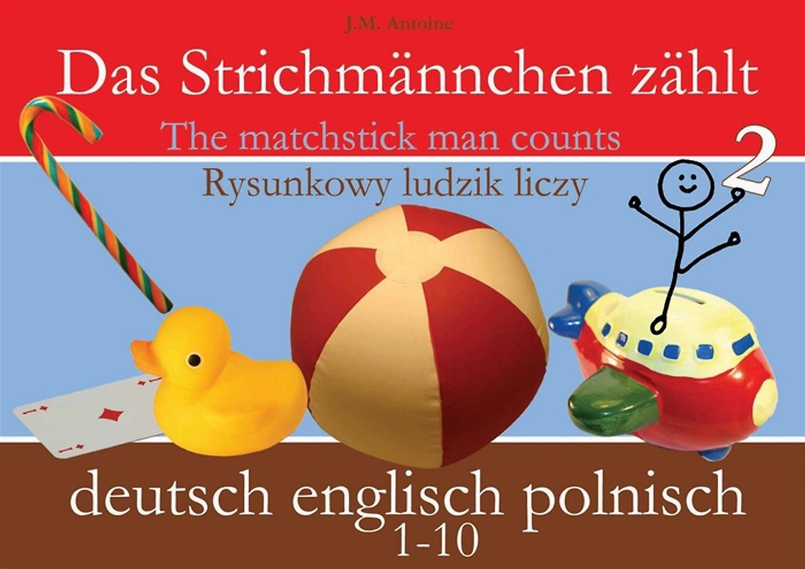 Das Strichmännchen zählt. Deutsch - Englisch - Polnisch