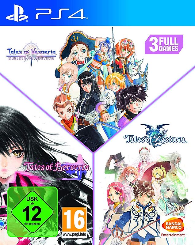 Tales of: Vesperia + Berseria + Zestiria PlayStation 4