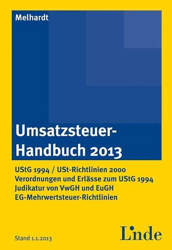 Umsatzsteuer-Handbuch 2013