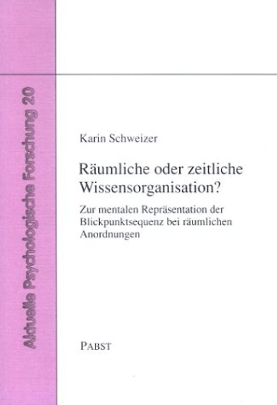 Räumliche oder zeitliche Wissensorganisation?