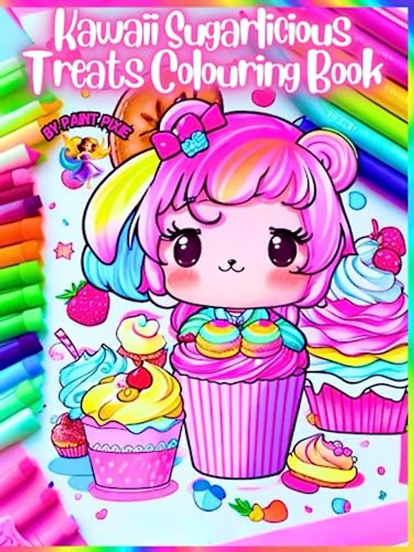 Kawaii Sugarlicious Treats Colouring Book