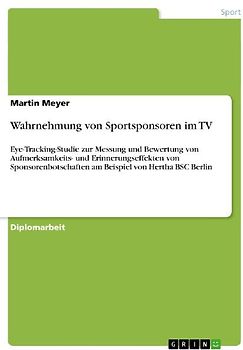 Wahrnehmung von Sportsponsoren im TV