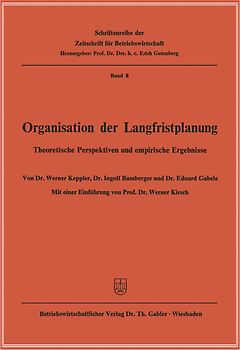 Organisation der Langfristplanung