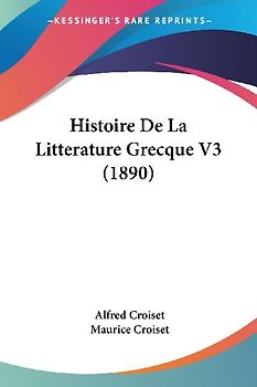 Histoire De La Litterature Grecque V3 (1890)