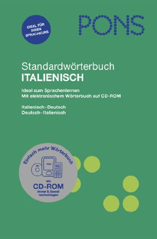 PONS Standardwörterbuch Italienisch. Italienisch-Deutsch /Deutsch-Italienisch
